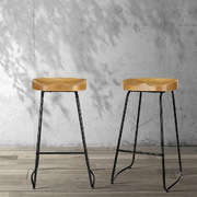  set of 4 Vintage Tractor Bar Stools Retro Bar Stool Industrial Chairs 75cm