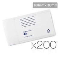 Bubble Padded Mail Envelopes 200pcs 100mm x 180mm