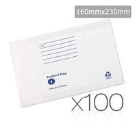Bubble Padded Mail Envelopes 100pcs 160mm x 230mm