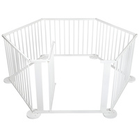Baby Natural White Wooden Playpen