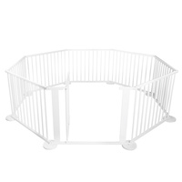 Baby Natural White Wooden Playpen