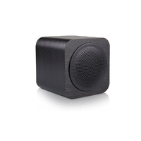 Black Wireless Wood Speaker Bluetooth Cube Portable Radio FM SD AUX Handsfree 