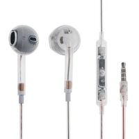 High Quality In-Earphone EarPods with Remote and Mic - Transparent