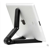 Black Universal Folded Desktop Tablet Bracket Cellphone Stand