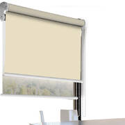 Modern Day/Night Double Roller Blinds Commercial Quality 120x210cm Cream White