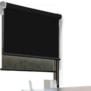 Modern Day/Night Double Roller Blinds Commercial Quality 150x210cm Black Black
