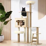 Cat Tree Tower with Scratching Post, Condo, and Bed