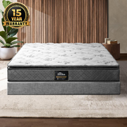 Queen Mattress Breathable Luxury Bed Bonnell Spring Foam Medium 21cm