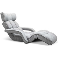 Adjustable Lounger with Arms – Grey