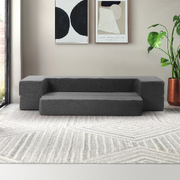 Foldable Mattress Folding Foam Sofa Bed Chair Grey