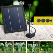 Solar Pond Pump Kit 6.1FT - Submersible, Powered for Garden and Pool