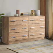  6 Chest of Drawers Cabinet Dresser Table Tallboy Lowboy Storage Wood