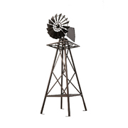 Garden Windmill 160Cm Metal Ornaments Outdoor Decor Wind Mill
