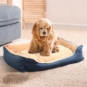 Pet Bed Mattress Dog Cat Pad Mat Puppy Cushion Soft Warm Washable 2XL Blue