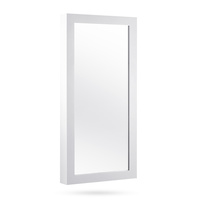 Wall Mounted Mirror with Jewellery Cabinet - White