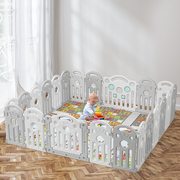 Kids Playpen Ensure Baby Safety with Toddler Fence- Grey