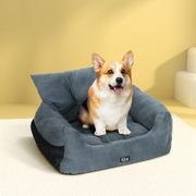 Dog Car Seat Booster Cover Pet Bed Portable Waterproof Belt Non Slip Travel