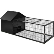 Rabbit Cage Hutch 162X60Cm Enclosure Metal