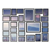 Photo Frames Art Holder 26PCS 8x10" 5x7" 4x6" 3.5x5" Black