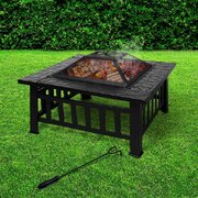 3IN1 Fire Pit BBQ Grill Pits Garden Heater