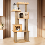 Premium Cat Tree Scratching Post: Fun and Stylish 155cm Tower for Cats