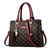 Elegance Trendy Handbag with Tassel Decor and Zipper Closure