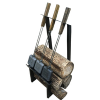 Firewood and Pie Iron Rack by Rome Industries