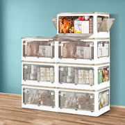 Stackable Storage Solution: 55L Boxes with Foldable Wardrobe