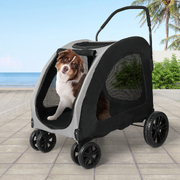 Foldable Pet Travel Stroller with 4 Wheels