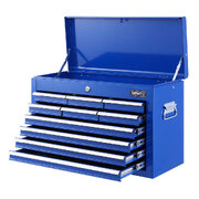 10 Drawer Tool Box Cabinet Chest Toolbox Storage Garage Organiser Blue