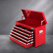 9 Drawer Tool Box Cabinet Chest Toolbox Storage Garage Organiser Red