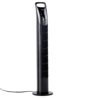 3 Speed Tower Fan with Remote Control - Black