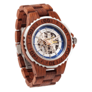 Men Genuine Automatic Kosso Wooden Watches No Battery Needed