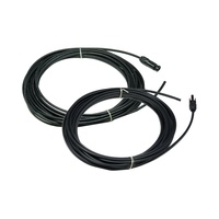 2 X10 M EXTENSION CABLE WIRE MC4 CONNECTORS FROM PV SOLAR PANEL TO REGULATOR