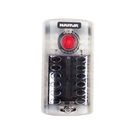 NARVA NEW 12 WAY FUSE BLOCK BOX HOLDER ATS BLADE CARAVAN DUAL BATTERY 12V 54450