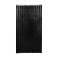 12V 220W Black Solar Panel Kit Caravan Camping Power Battery Charging
