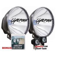 Genuine Lightforce 2x 100W Spotlight Driving Lights 240 XGT Lamps 10w Work Light