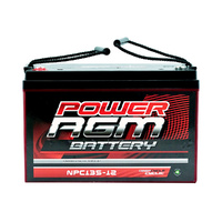 12 VOLT 12V 135AH AMP HOUR BATTERY AGM SLA DEEP CYCLE DUAL FRIDGE SOLAR
