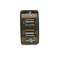 TOYOTA DUAL PORT USB CAR CHARGER ROCKER SWITCH PRADO 120 HILUX LANDCRUISER OUTPUT