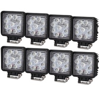 8PCS 45W FLOOD CREE LED WORK LIGHT OFFROAD REVERSING LAMP BAR TRUCK BOAT 12V 24V