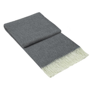 Chiswick Throw - Merino Wool/Cashmere - Grey 