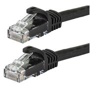 CAT6 Cable 0.25m/25cm - Black Color Premium RJ45 Ethernet Network LAN UTP Patch Cord 26AWG