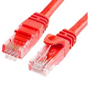 CAT6 Cable 25cm/0.25m - Red Color Premium RJ45 Ethernet Network LAN UTP Patch Cord 26AWG-CCA PVC Jacket