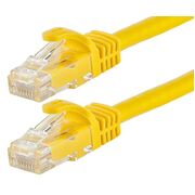 CAT6 Cable 1m - Yellow Color Premium RJ45 Ethernet Network LAN UTP Patch Cord 26AWG-CCA PVC Jacket