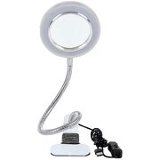 Lighting LED 8X Magnifying Lamp with Metal Clamp 360&deg; Flexible Gooseneck