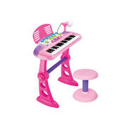 Electronic Keyboard with Stand Pink