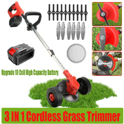 3-In-1 Cordless Lawn Care: Trimmer, Cutter, Whipper