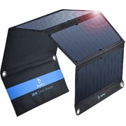 28W SunPower Solar Panel Charger - Portable, 3 USB Ports, Eco-Friendly Energy