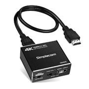 Simplecom  CM425 HDMI 2.0 Audio Extractor + 3.5mm Stereo with ARC 4K@60Hz