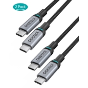 100W USB-C Braided Fast Charging Cable 1.8M 2 Pack